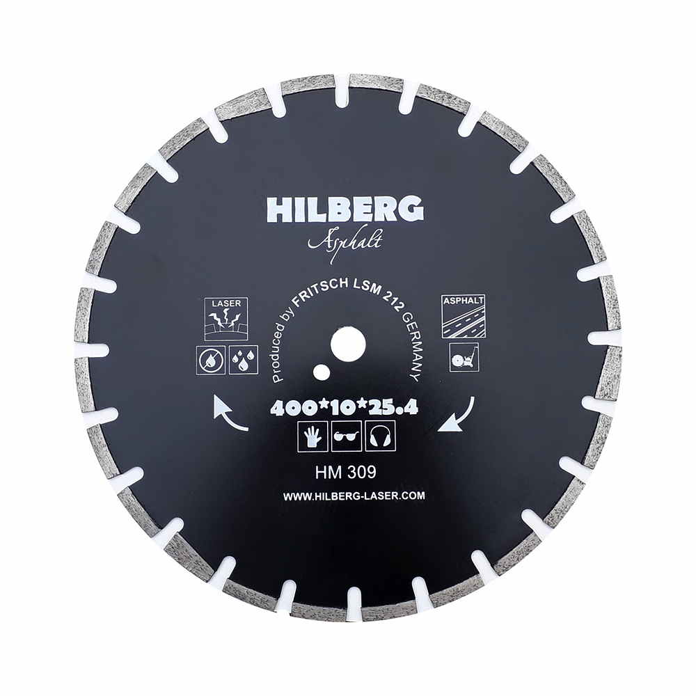 Hilberg сегментный с защитным зубом серия Asphalt Laser