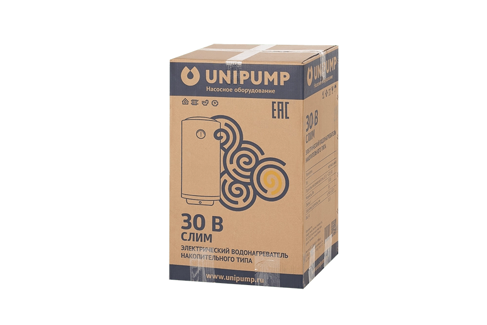 Водонагреватель накопительного типа UNIPUMP СЛИМ 30 В