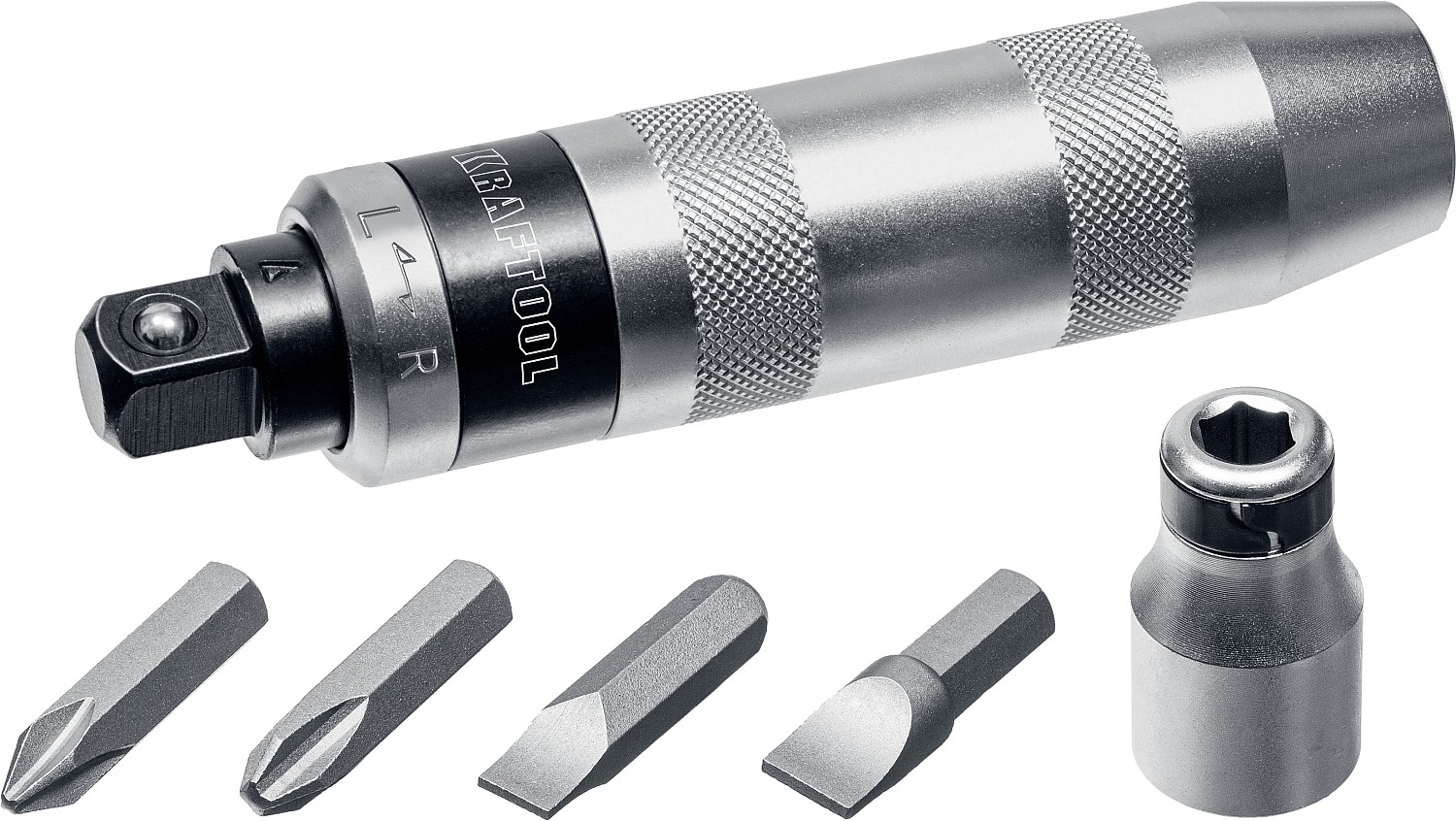 KRAFTOOL ID-6, 6 предм., ударно-поворотная отвертка (25555)