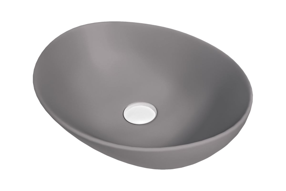 Раковина Teymi Lori 40 накладная, Графит Матовая T50493 410х335х140