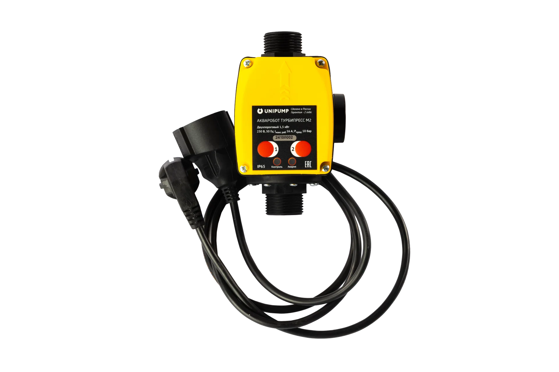 Блок управления насосом ТУРБИПРЕСС М2 с вилкой и розеткой
