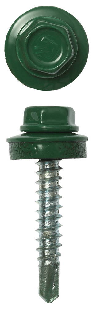 ЗУБР СКД 6002, 29 х 4.8 мм, зелёный лист, 2500 шт, кровельный саморез, Профессионал (4-300310-48-029-6002)