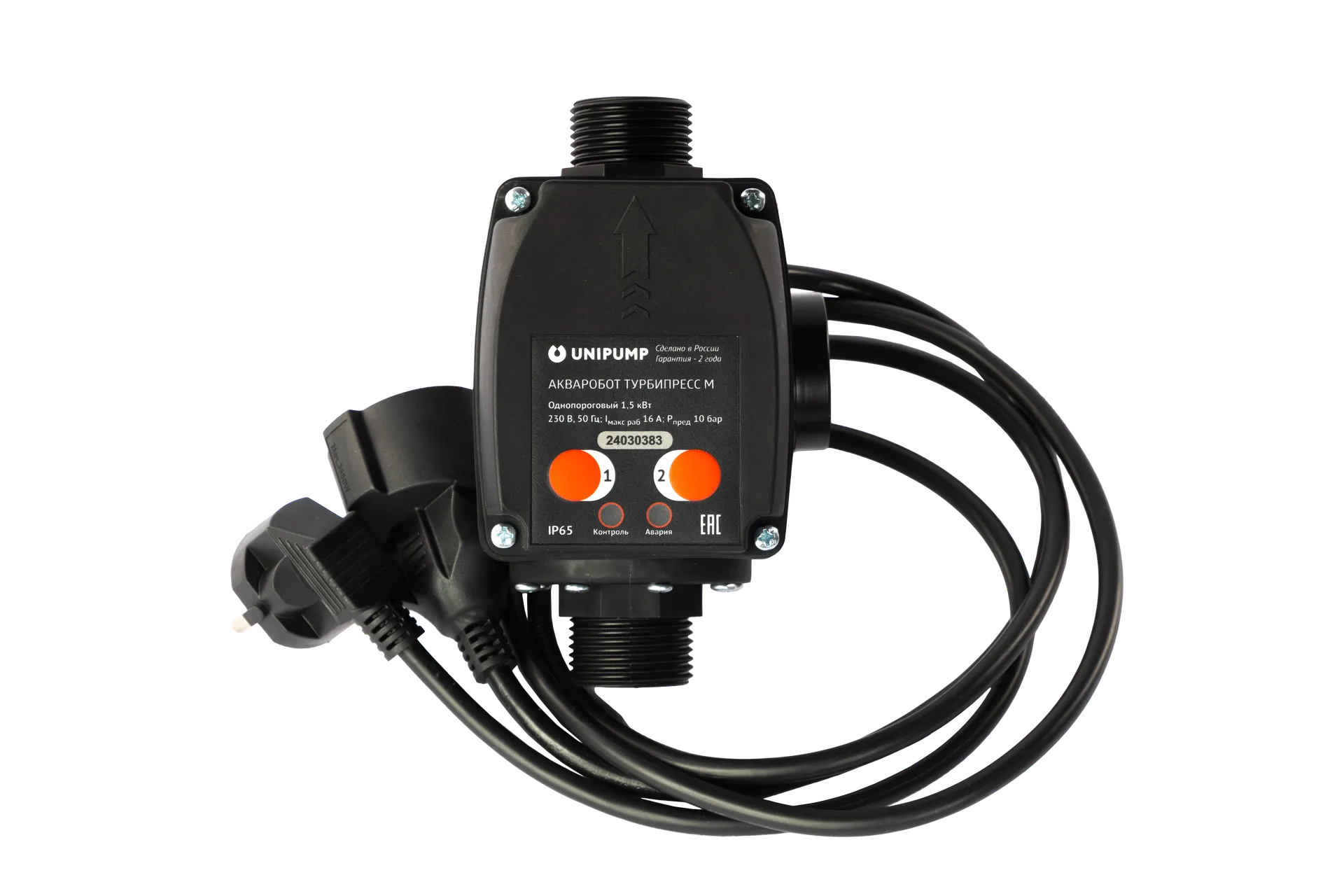 Блок управления насосом ТУРБИПРЕСС М с вилкой и розеткой