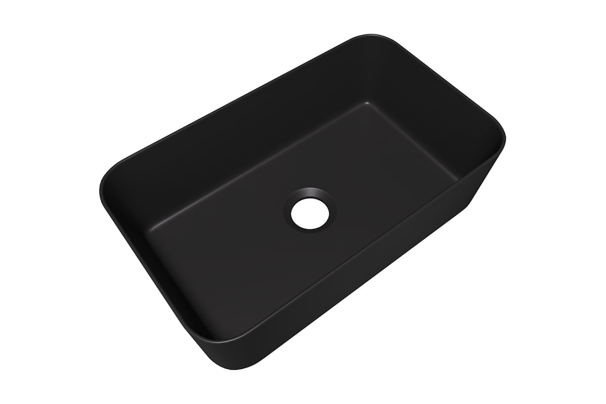 Раковина Teymi Helmi Mini 48, накладная, Черная Матовая T50287 480х295х135