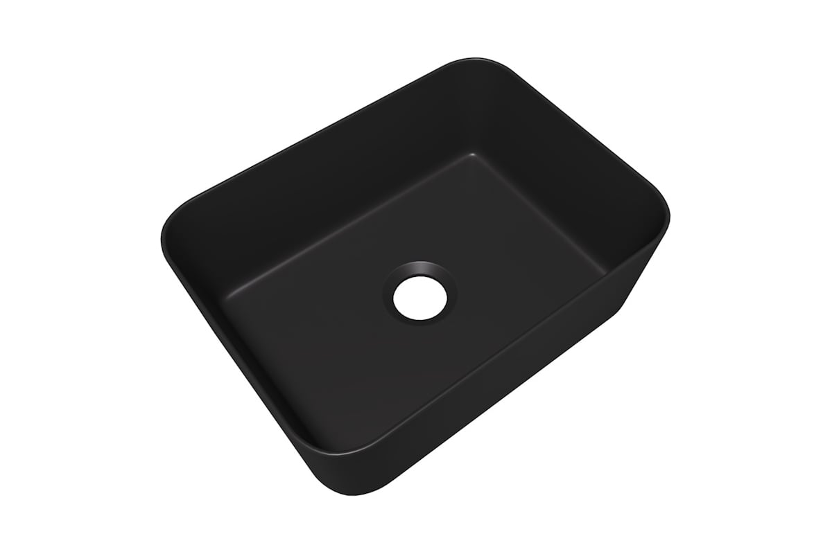 Раковина Teymi Helmi Mini 40, накладная, Черная Матовая T50288 400х300х135