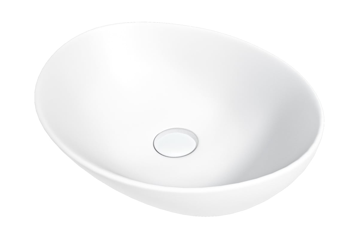 Раковина Teymi Lori 40 накладная, Белая Матовая T50492 610х400х145