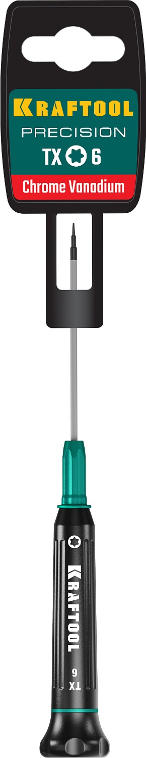 KRAFTOOL Precision TX6, отвертка для точных работ (25684-06)