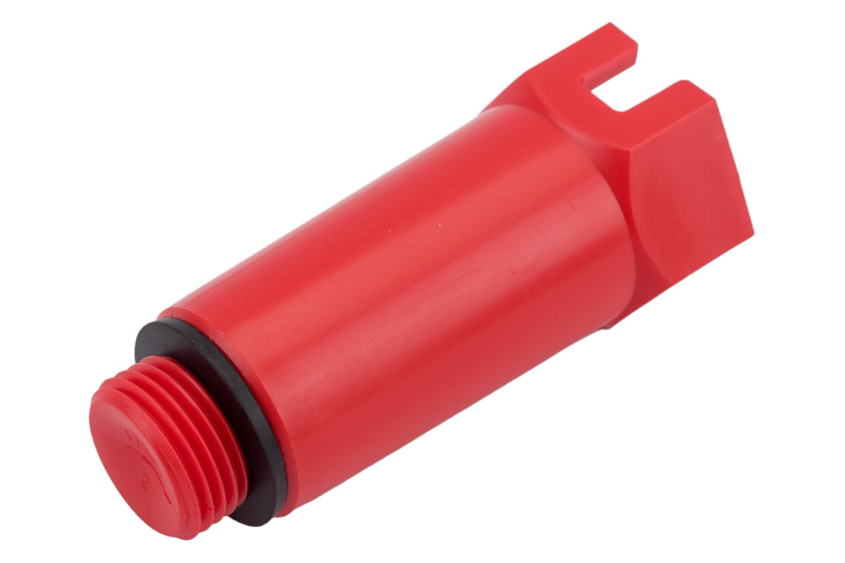 Заглушка длинная красная 1/2"