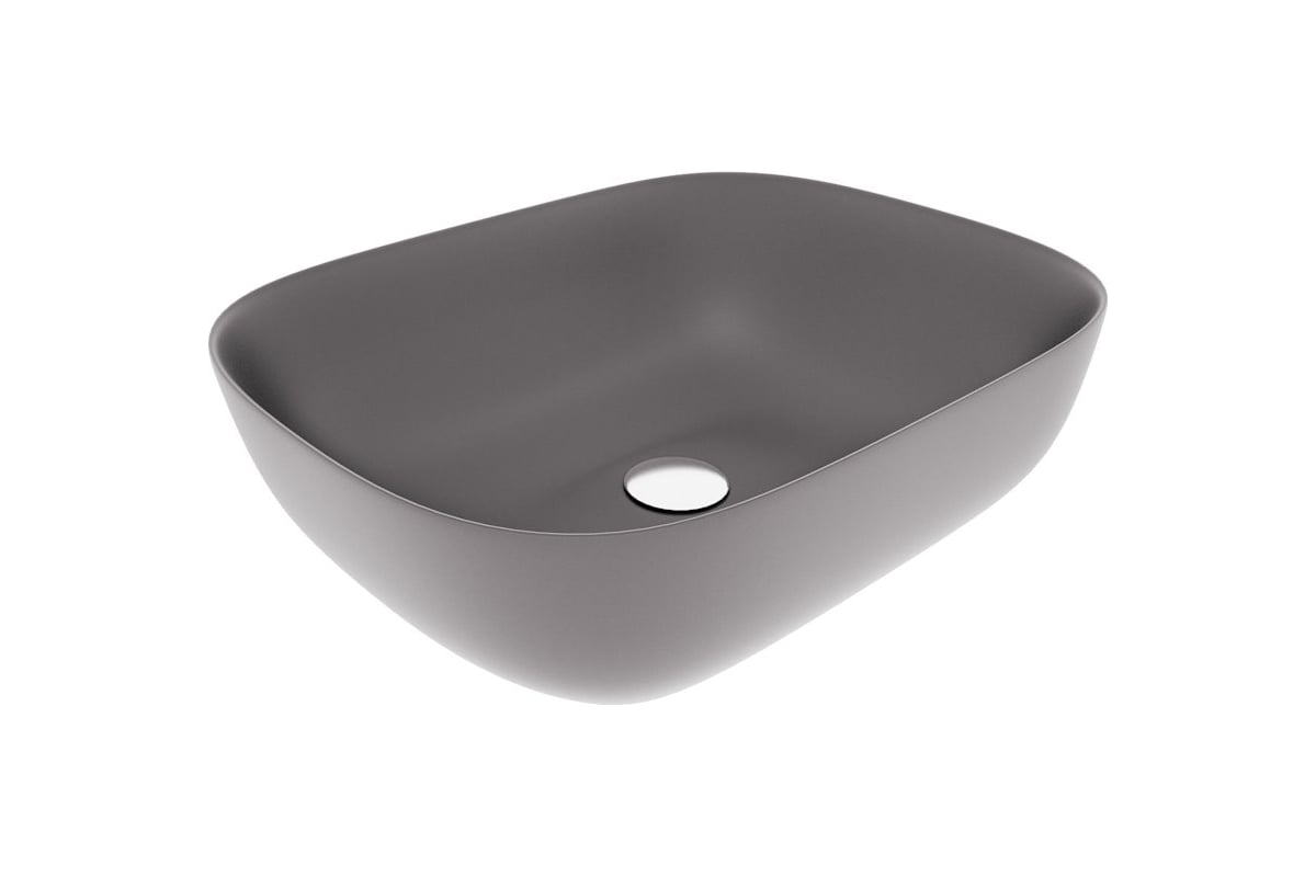 Раковина Teymi Solli 50 artceramic, накладная, Графит Матовая T50391 490х395х150
