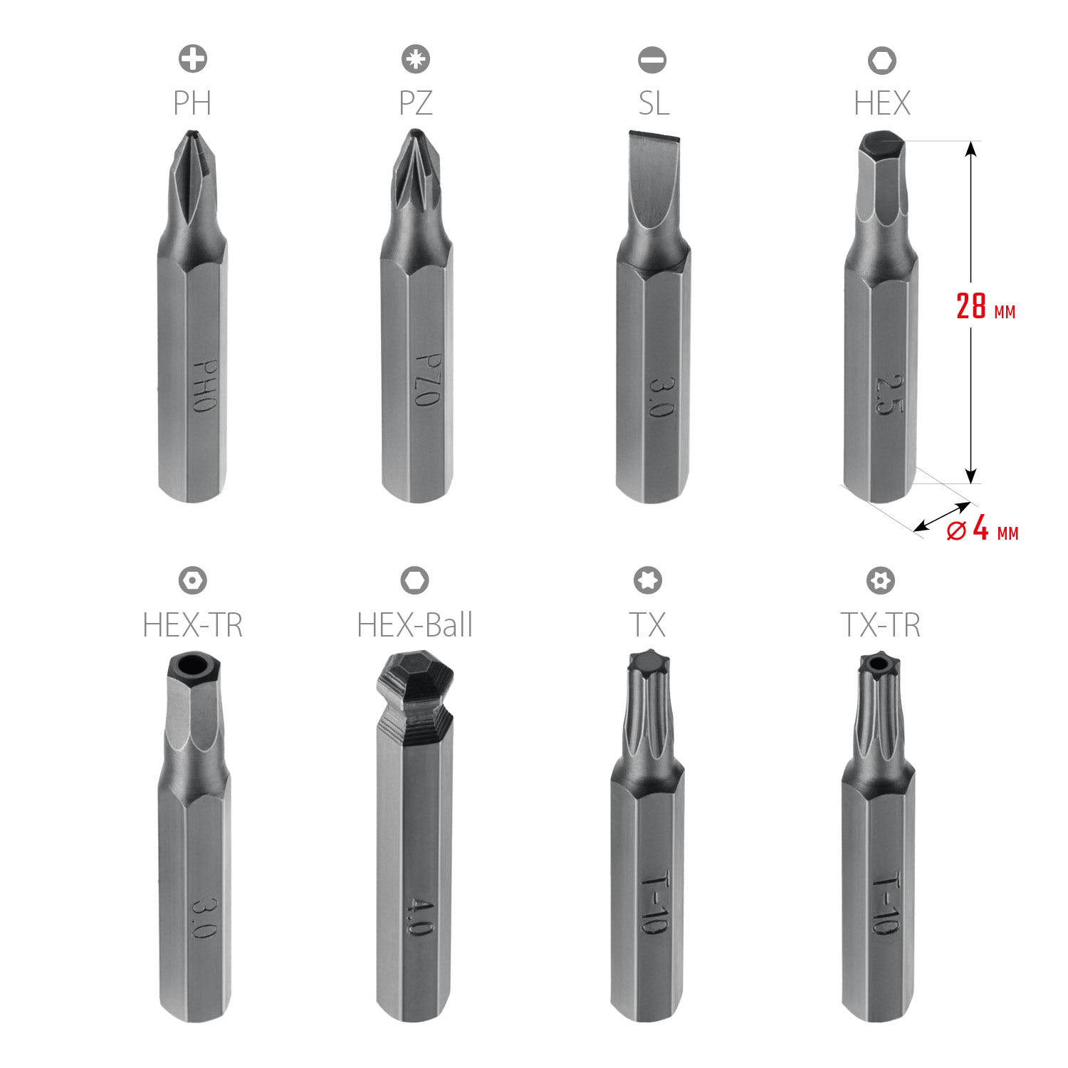 KRAFTOOL Precision-51, 51 предм., для точных работ, отвертка (25691)