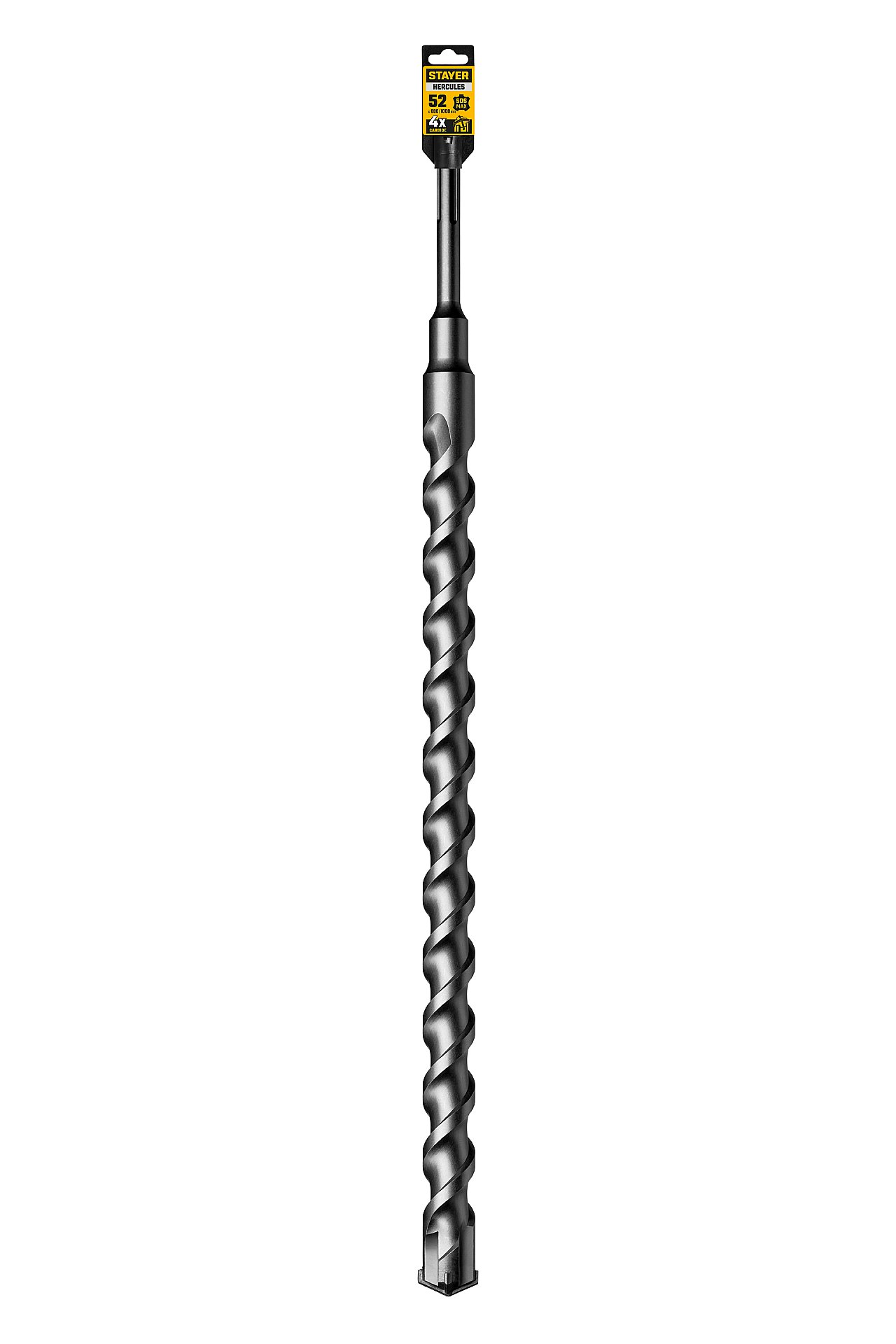 STAYER HERCULES-4Х 52 x 880/1000 мм, SDS-max бур, PROFESSIONAL (29370-880-52)