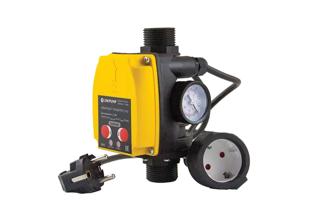 Блок управления насосом ТУРБИПРЕСС М2 с вилкой и розеткой