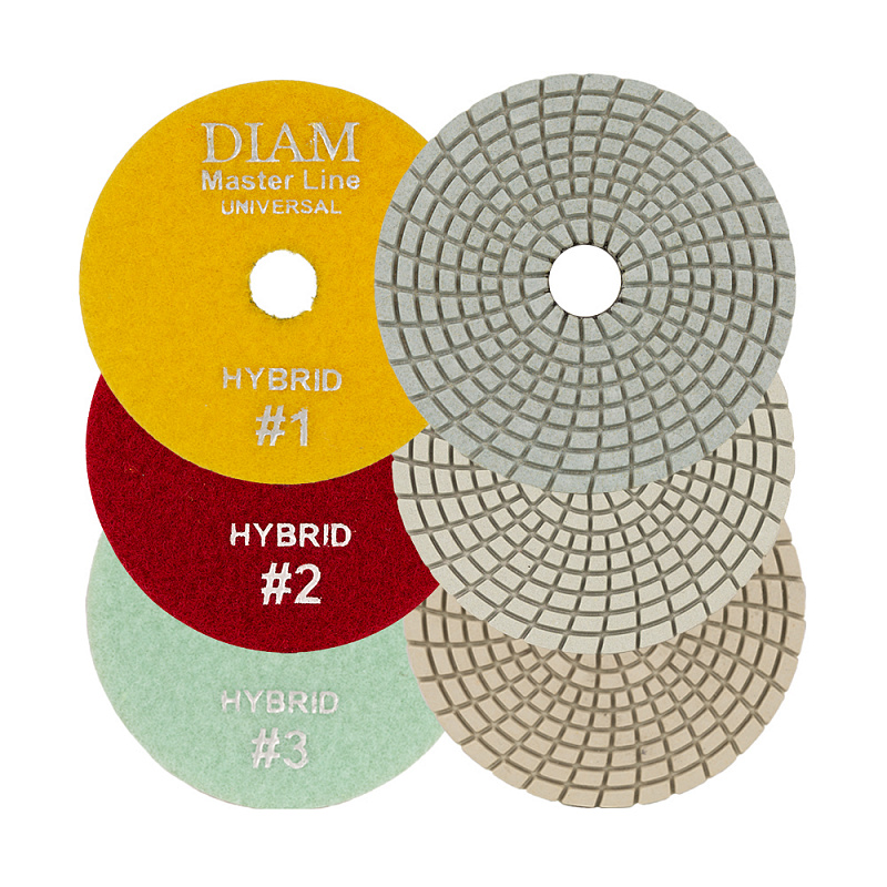 Алмазные гибкие шлифовальные круги DIAM STEP-3 MASTER LINE UNIVERSAL HYBRID (мокрая/сухая)