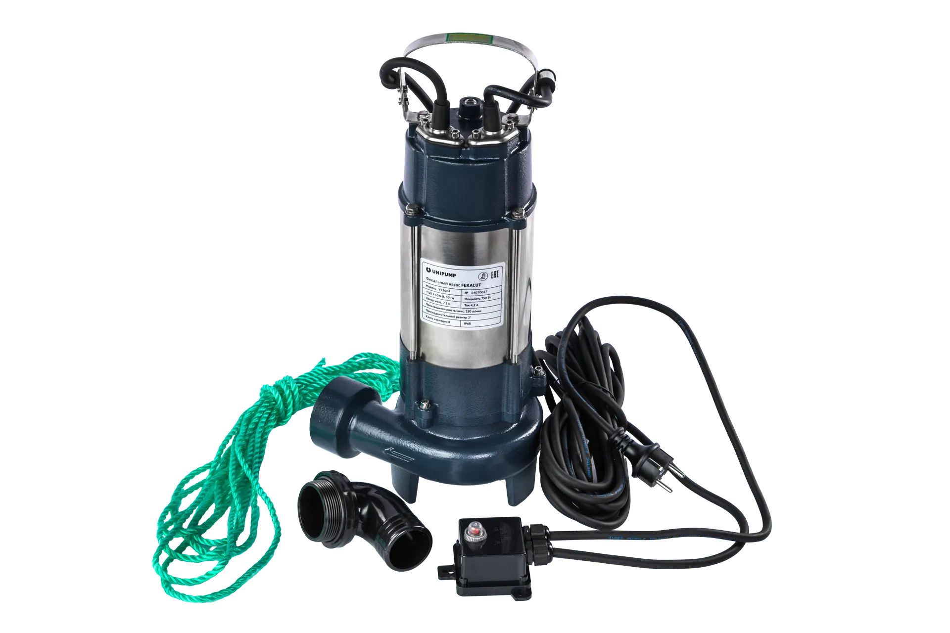 Насос фекальный UNIPUMP FEKACUT V750DF