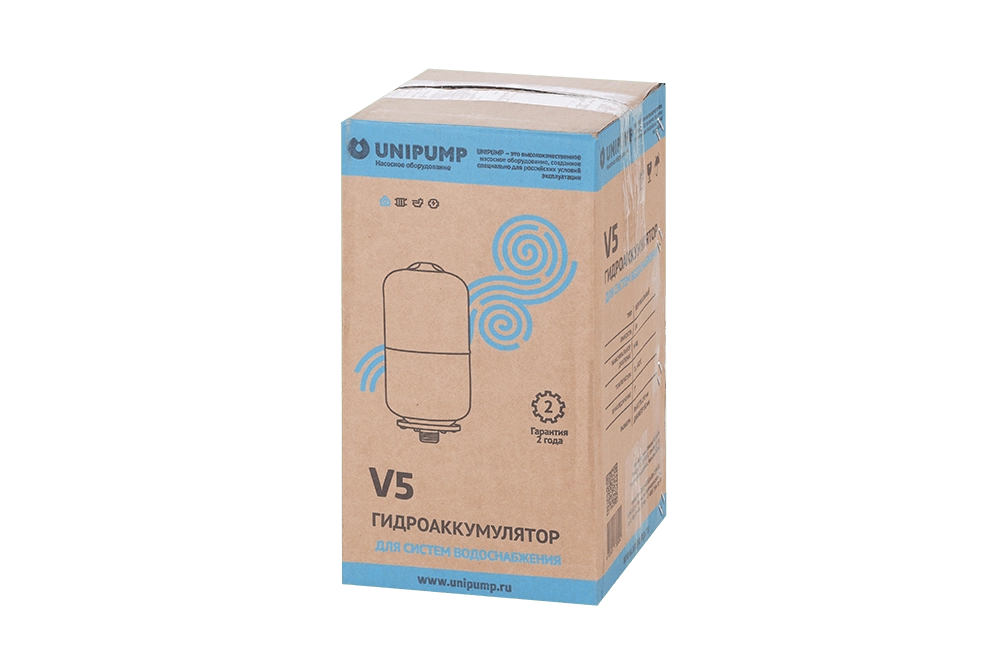 Гидроаккумулятор UNIPUMP 5л вертикальный