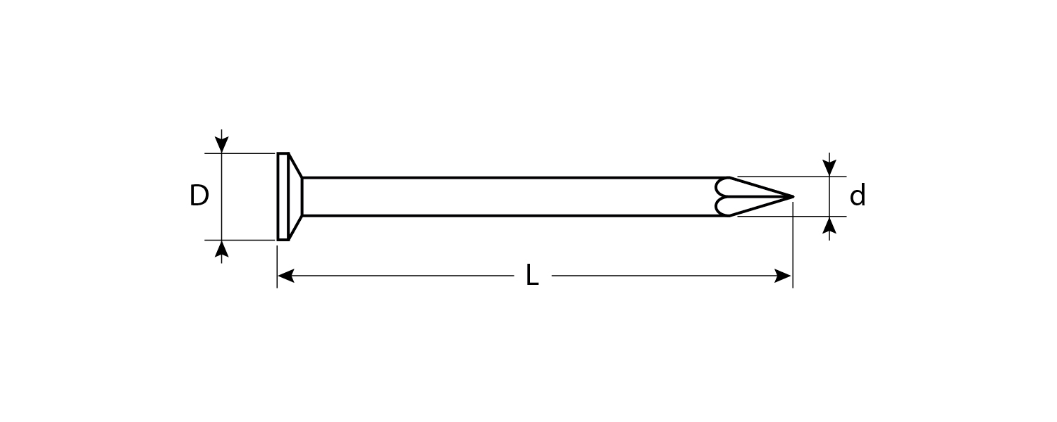 ЗУБР ГОСТ 4028-63, 150 x 5 мм, 5 кг, строительные гвозди (305010-50-150)