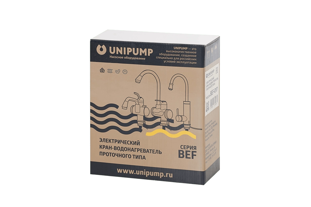 Проточный кран-водонагреватель UNIPUMP BEF-017