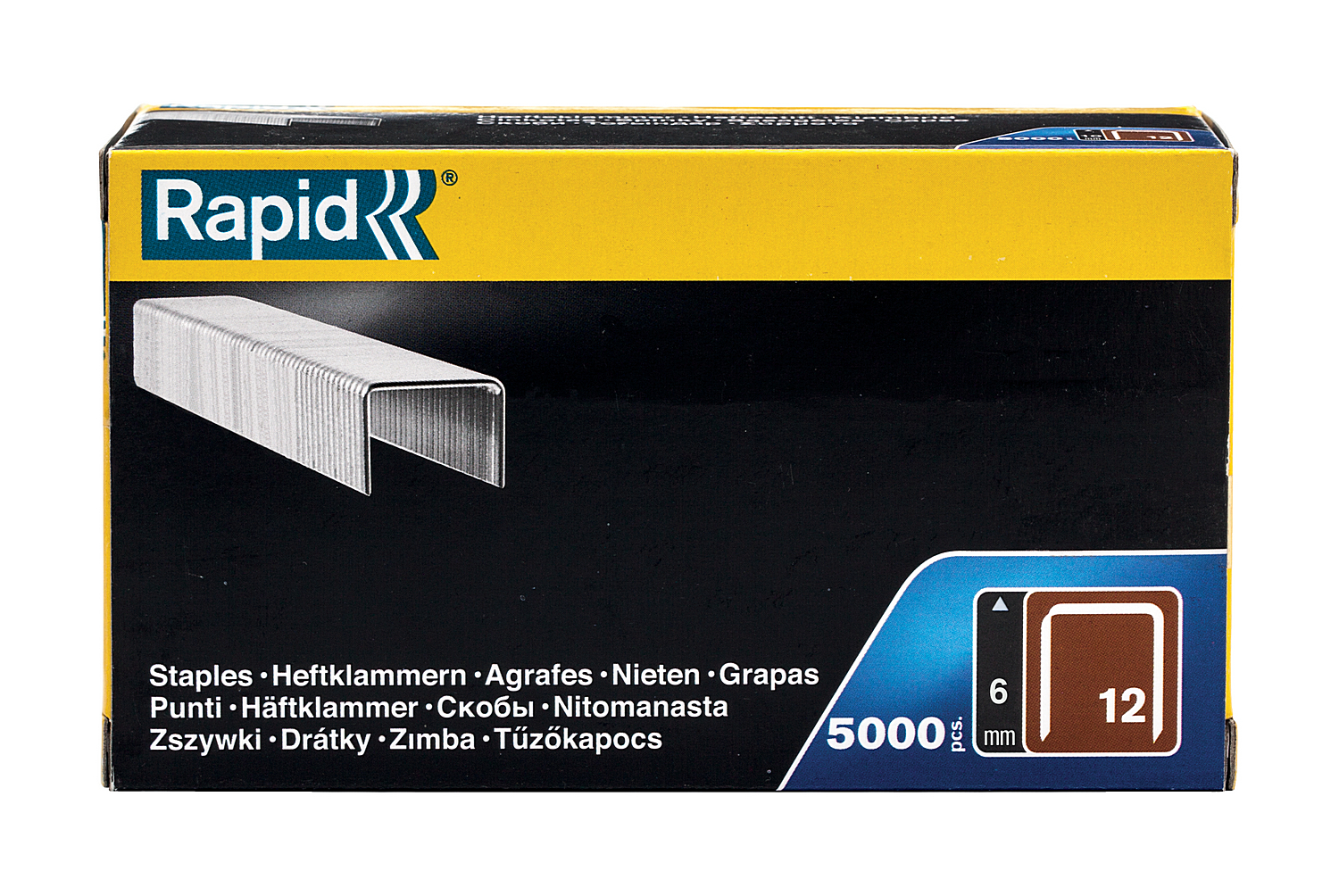 RAPID тип 80, 6 мм, тонкие широкие скобы (40100517)