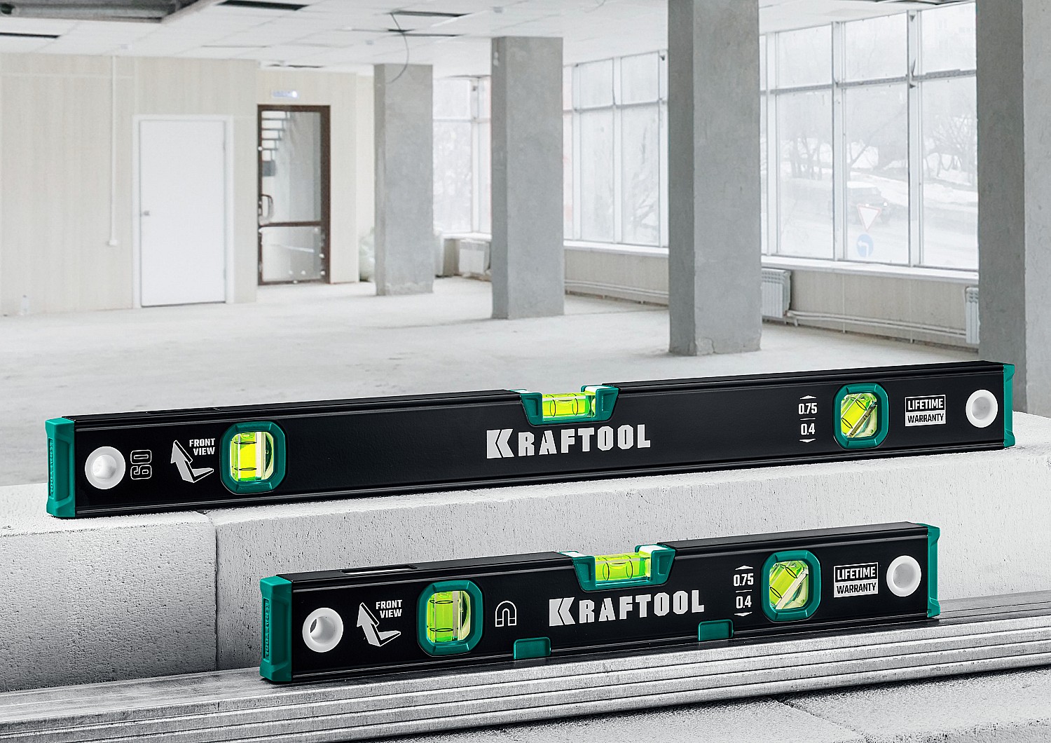 KRAFTOOL 1000 мм, с зеркальным глазком, уровень (34781-100)