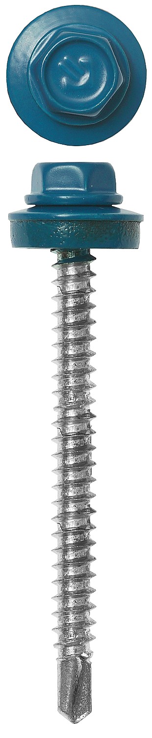 ЗУБР СКД 5009, 60 х 4.8 мм, неб.-голуб., 1000 шт, кровельный саморез (4-300310-48-060-5009)