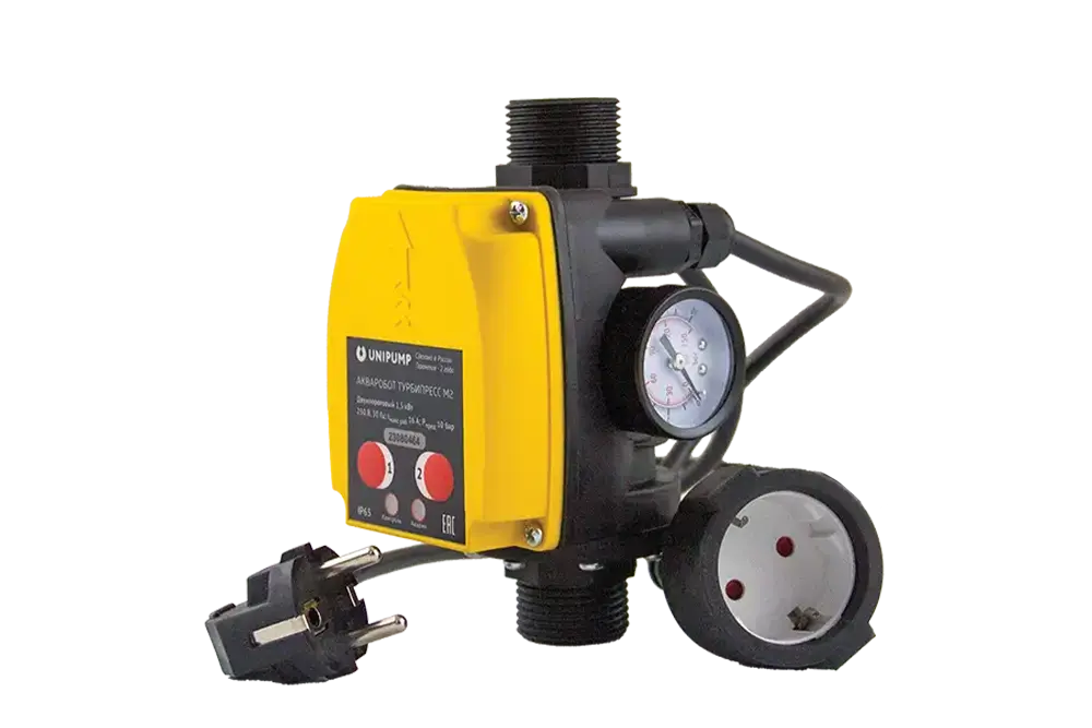 Блок управления насосом ТУРБИПРЕСС М2 с вилкой и розеткой