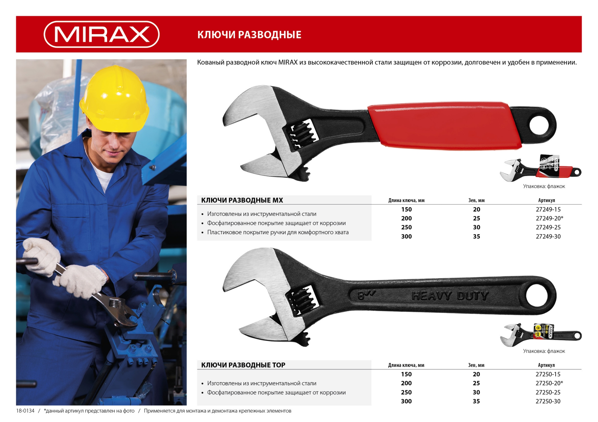 MIRAX TOP, 150/20 мм, разводной ключ (27250-15)