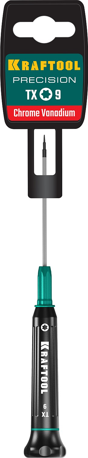 KRAFTOOL Precision TX9, отвертка для точных работ (25684-09)