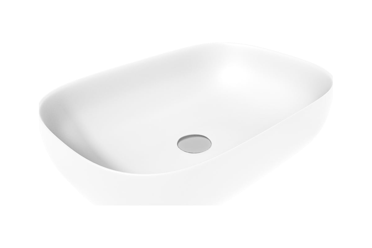 Раковина Teymi Solli 60 artceramic, накладная, Белая Матовая T50395 610х400х145