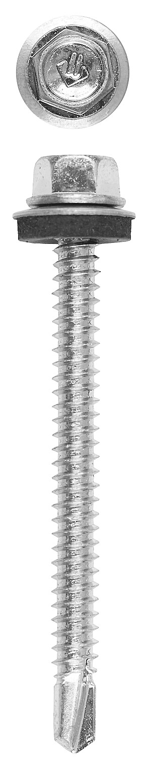 ЗУБР СКМ, 100 х 6.3 мм, цинк, 500 шт, кровельный саморез, Профессионал (4-300310-63-100)