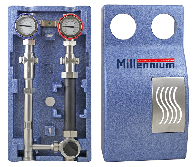 Насосная группа 1" Millennium NGTS1010 с трехходовым смесителем (без насоса )