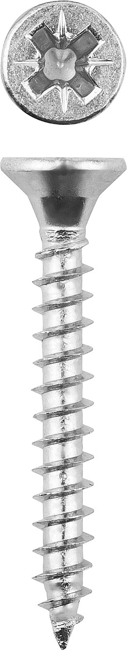 ЗУБР СУ-Б, 25 х 4.0 мм, белый цинк, 550 шт, универсальный саморез (4-300371-40-025)