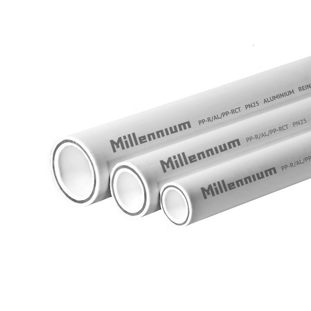 Труба полипропиленовая армированная алюминием PN25 Millennium 63x10,5