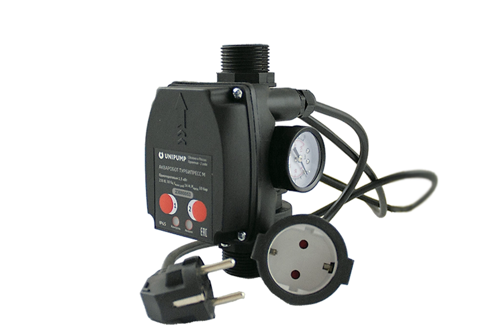 Блок управления насосом ТУРБИПРЕСС М с вилкой и розеткой