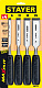 STAYER Max-Cut, 4 предм, набор стамесок (1820-H4)