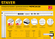 STAYER 250 мм, жесткий столярный угольник, Professional (3432-25)