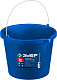 ЗУБР 12 л, первичный высокопрочный пластик, с носиком, усиленное строительное ведро, Профессионал (06091-12)